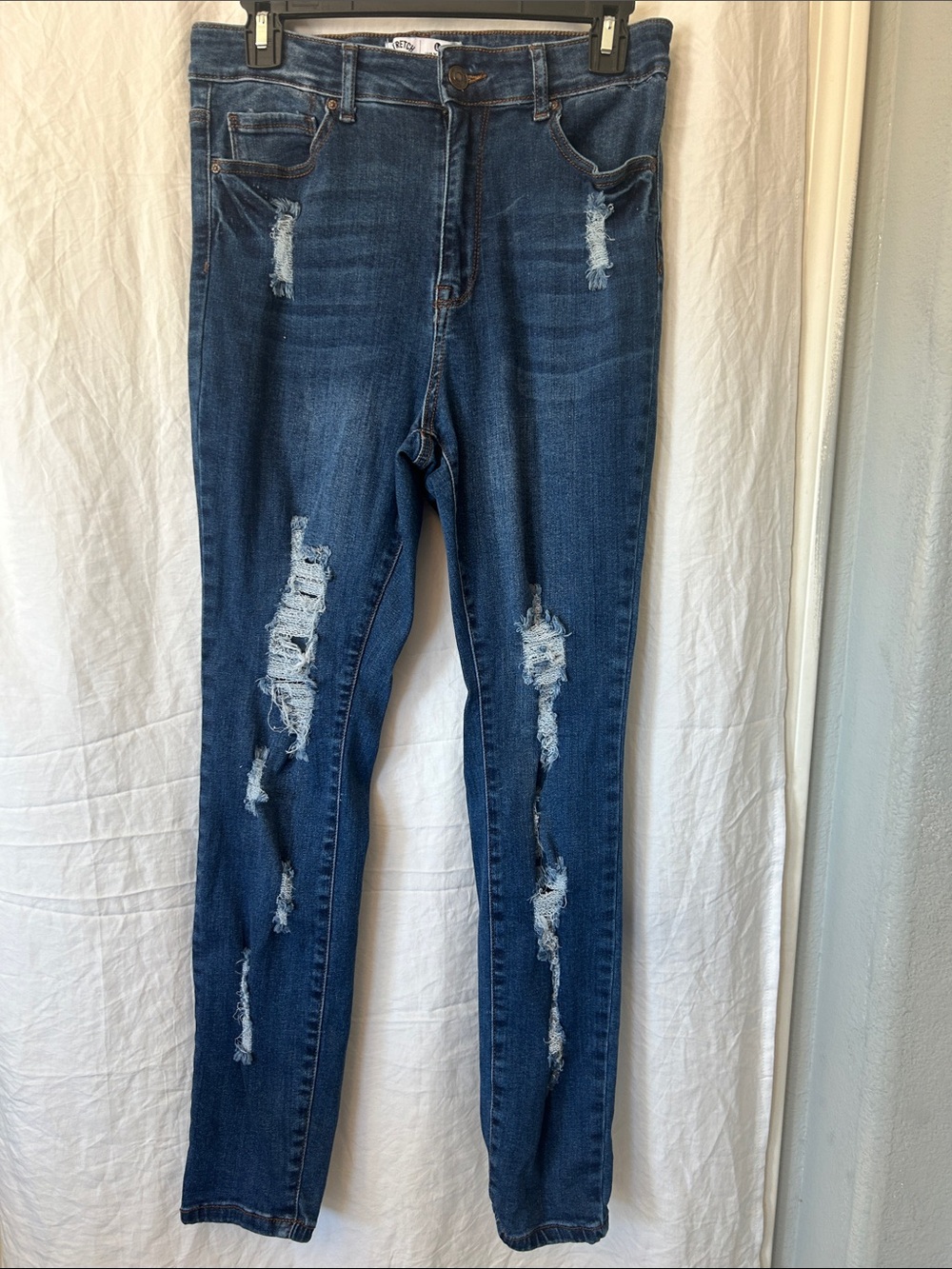 Wax Jean Indigo Ripped Women's Skinny Jeans